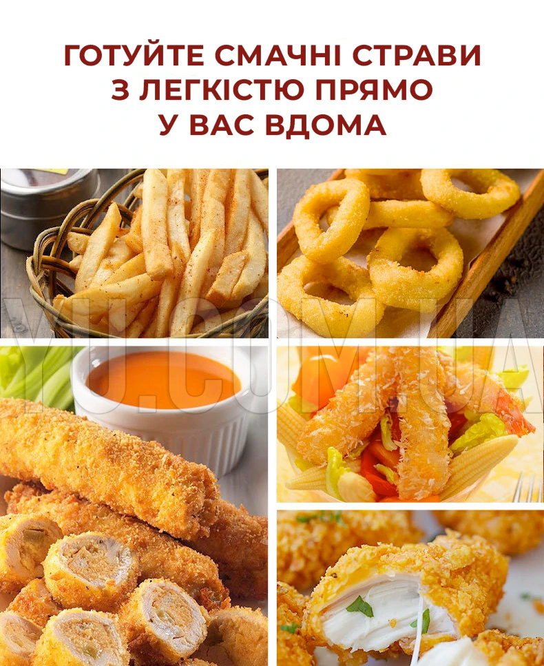 Глибока фритюрниця електрична олійна RAF R.5249 7.5 л 2000W з двома сітками з нержавіючої сталі Глибока фритюрниця електрична олійна RAF R.5249 7.5 л 2000W з двома сітками з нержавіючої сталі